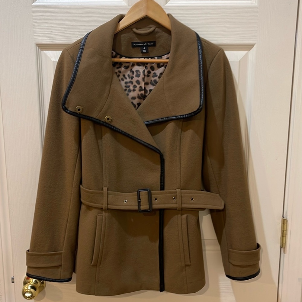 Preston & York Brown Pea Coat. Size S